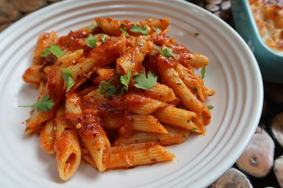 The owner's original photo of penne arrabbiata