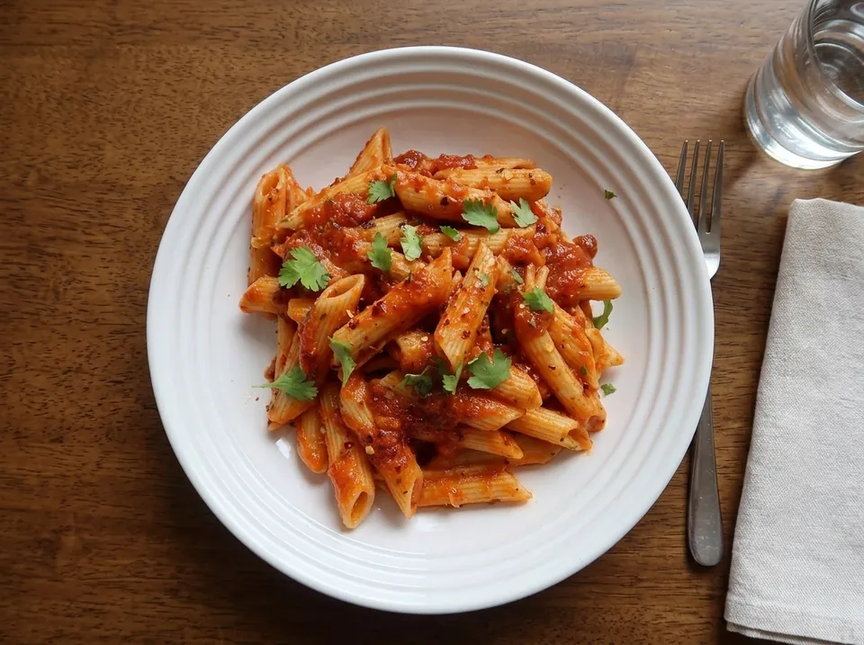 Overhead: the same dish generated by AI